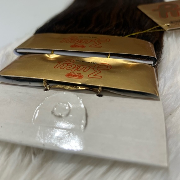 Ultra Silky Black with Copper highlights Hair Extensions in 18 Inch FF 1… - Picture 3 of 6